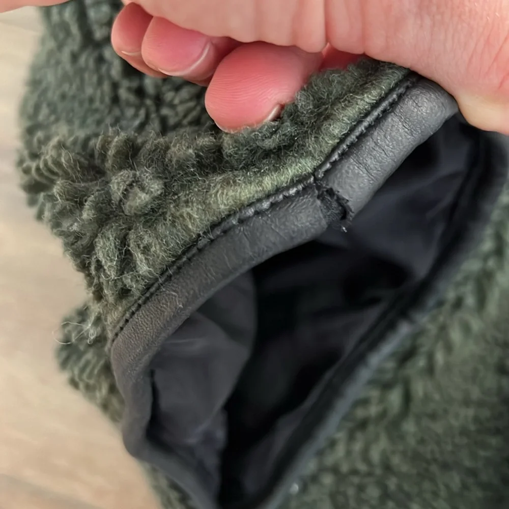 Anine bing Ryder faux fur jacket green - Picture 9 of 10